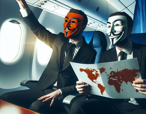 Anca Alexandrescu Poza de colectie Cozmin Gusa si George Simion in avion spre liderii lumii