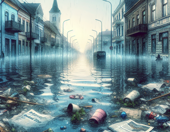 Risc de contaminare in Galati dupa inundatiile istorice