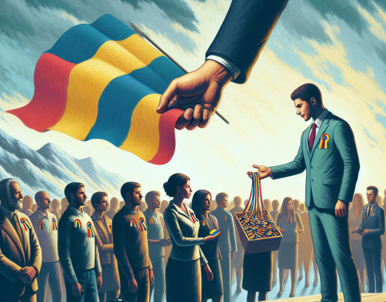 Un candidat din Bihor a impartit cocarde tricolore