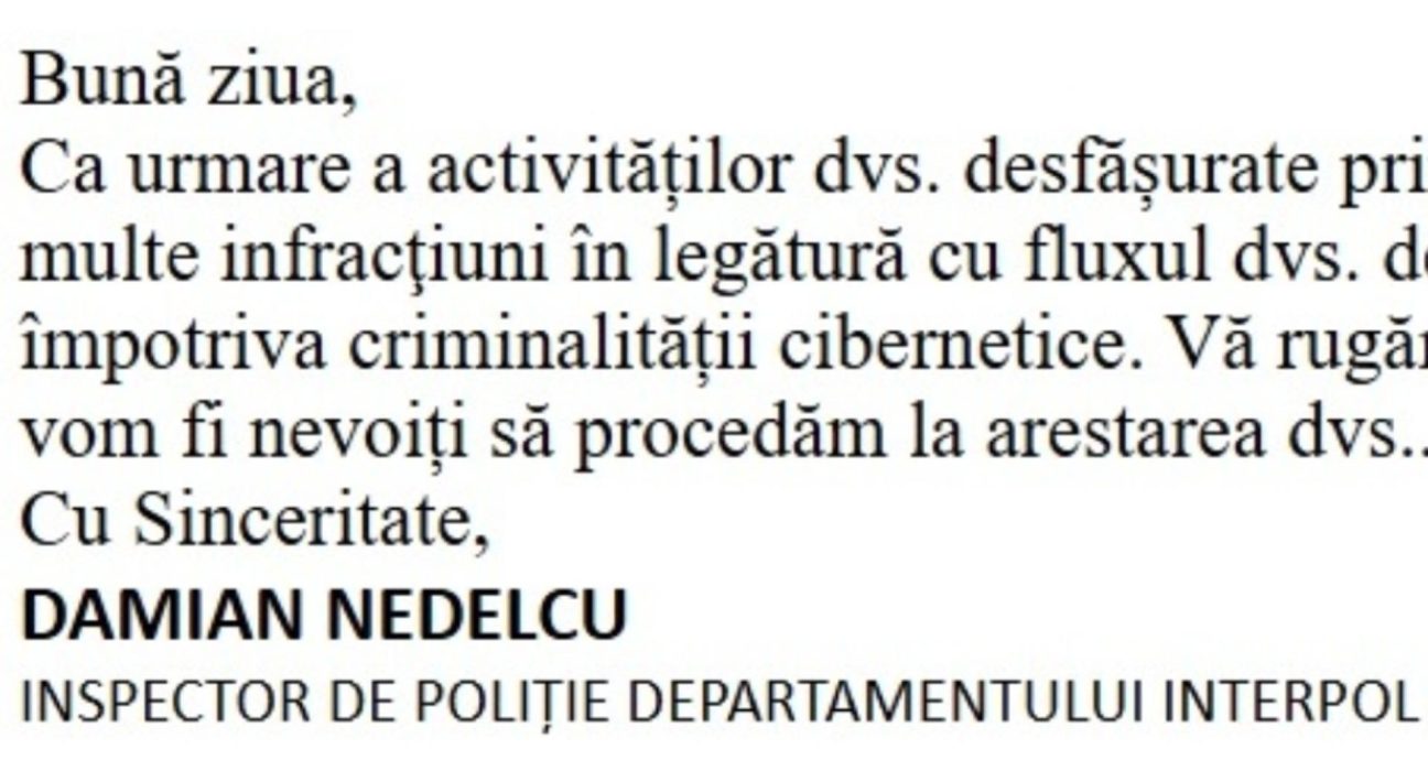 Noua escrocherie Politia Romana sperie romanii